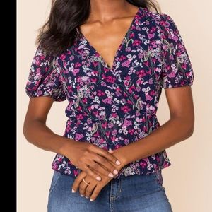 Tara floral blouse